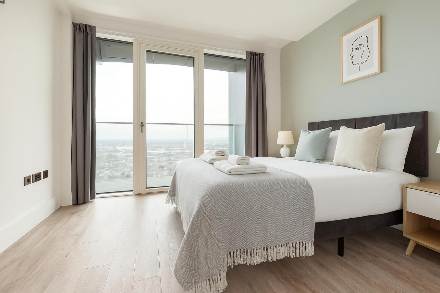 Modern 1-bed Flat - Icon Tower - New Build In One West Point Appartement