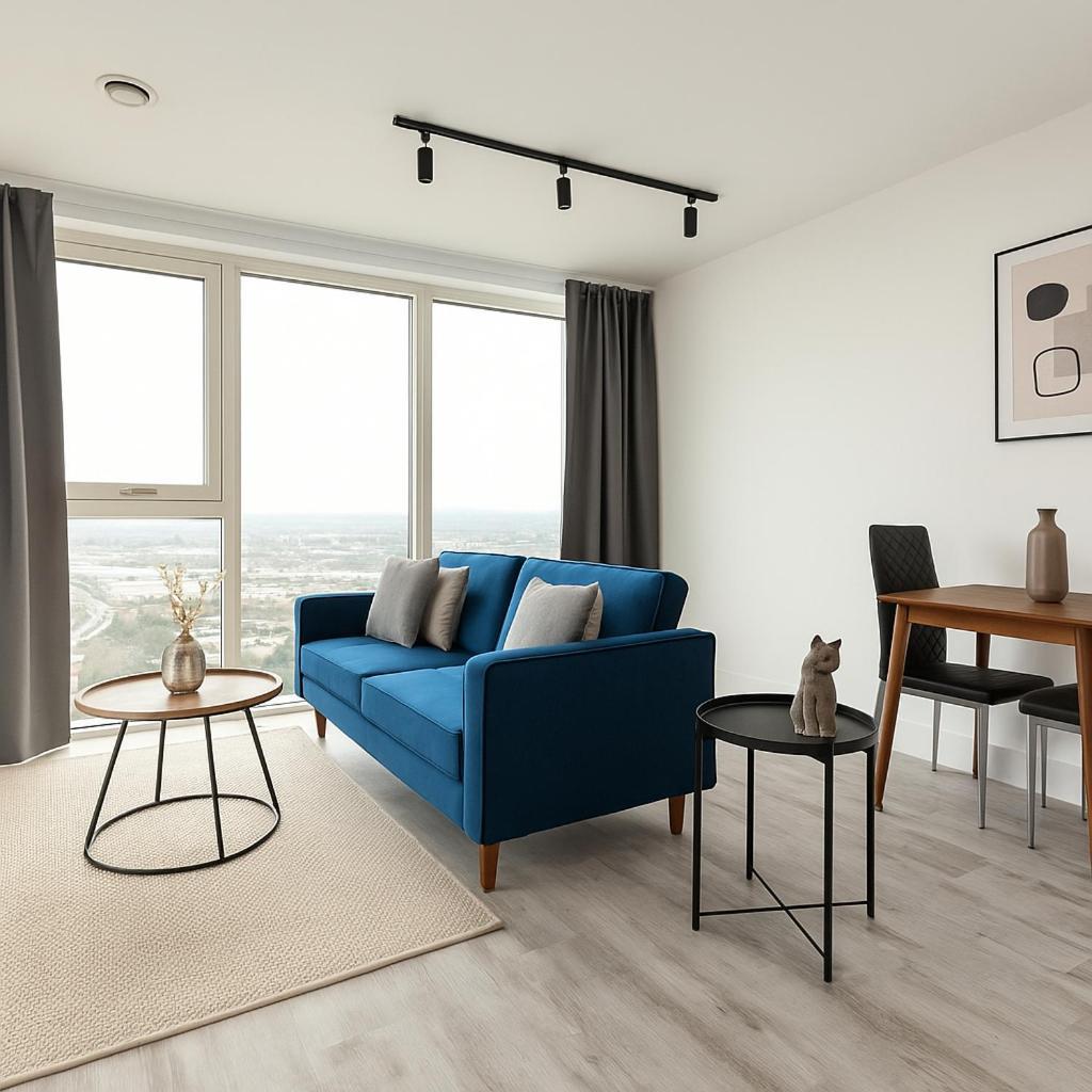 Modern 1-bed Flat - Icon Tower - New Build In One West Point